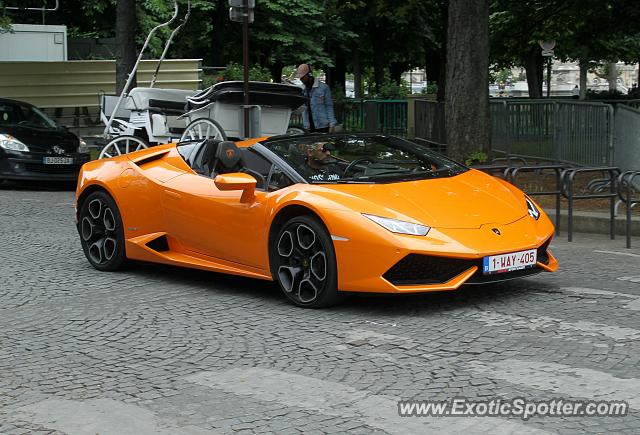 Lamborghini Huracan spotted in Paris, France