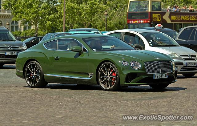 Bentley Continental spotted in Paris, France