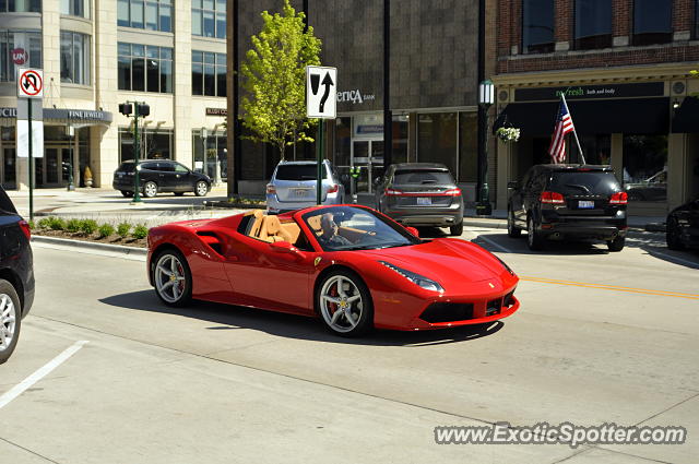 Ferrari 488 GTB spotted in Detroit, Michigan