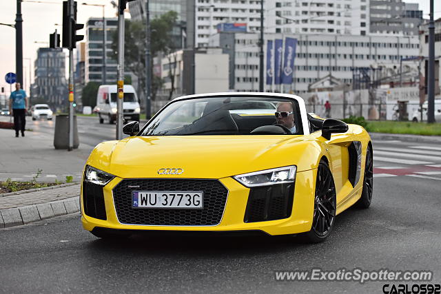 Audi R8 spotted in Warsaw, Poland