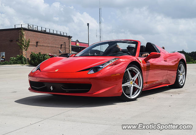 Ferrari 458 Italia spotted in Utica, Illinois