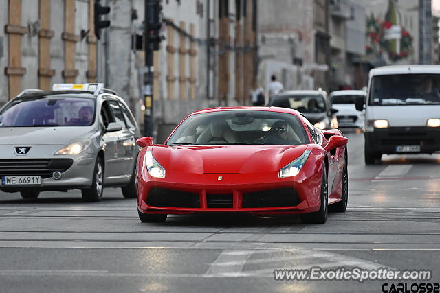 Ferrari 488 GTB spotted in Warsaw, Poland