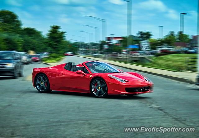 Ferrari 458 Italia spotted in Bloomington, Indiana