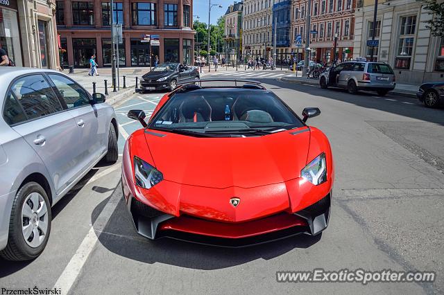 Lamborghini Aventador spotted in Wrocław, Poland