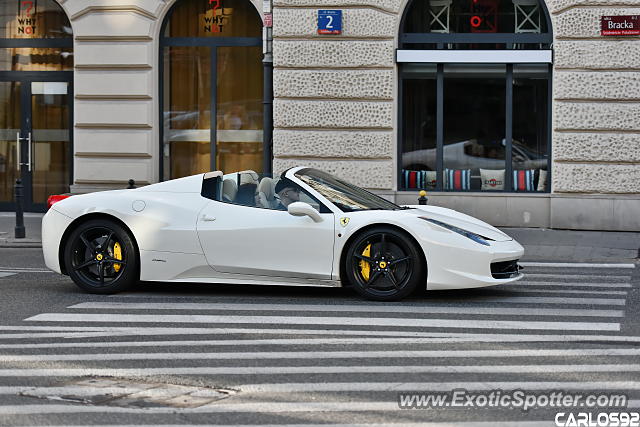 Ferrari 458 Italia spotted in Warsaw, Poland