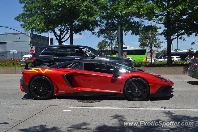 Lamborghini Aventador spotted in Manhattan, New York