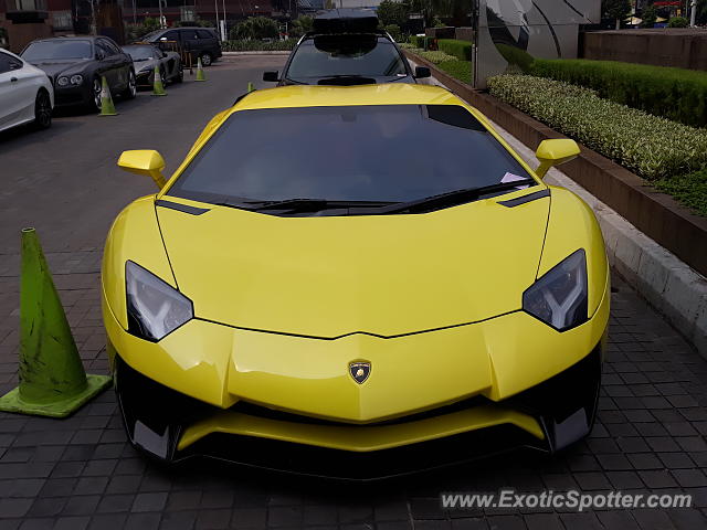 Lamborghini Aventador spotted in Jakarta, Indonesia