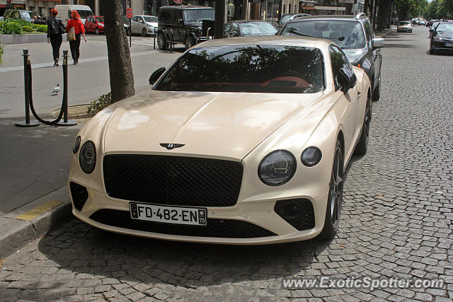 Bentley Continental spotted in Paris, France