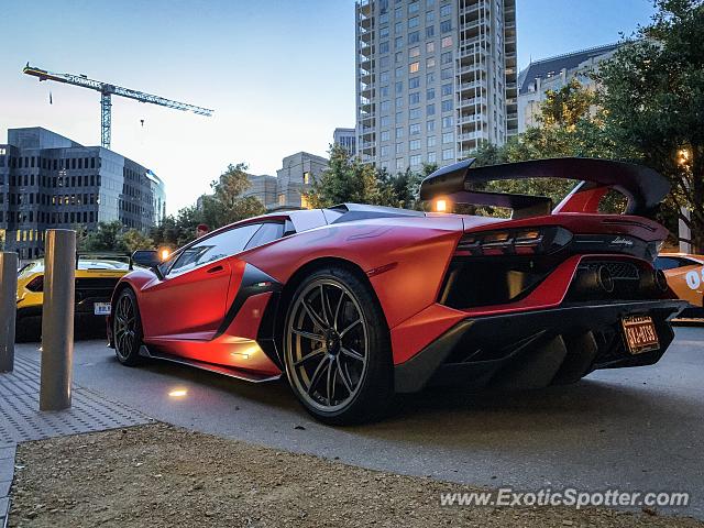 Lamborghini Aventador spotted in Dallas, Texas