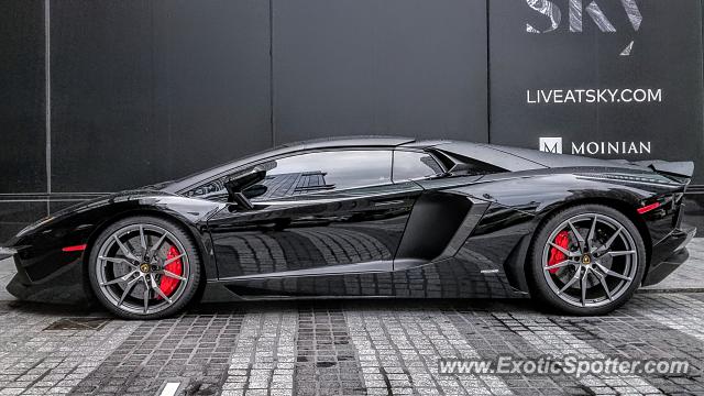 Lamborghini Aventador spotted in Manhattan, New York