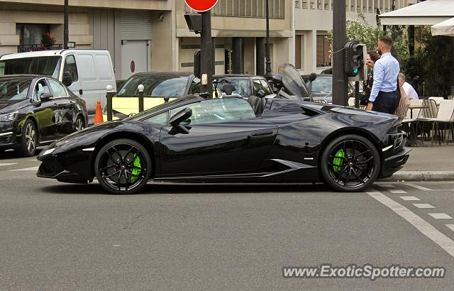 Lamborghini Huracan spotted in Paris, France