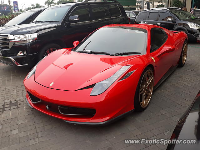 Ferrari 458 Italia spotted in Jakarta, Indonesia