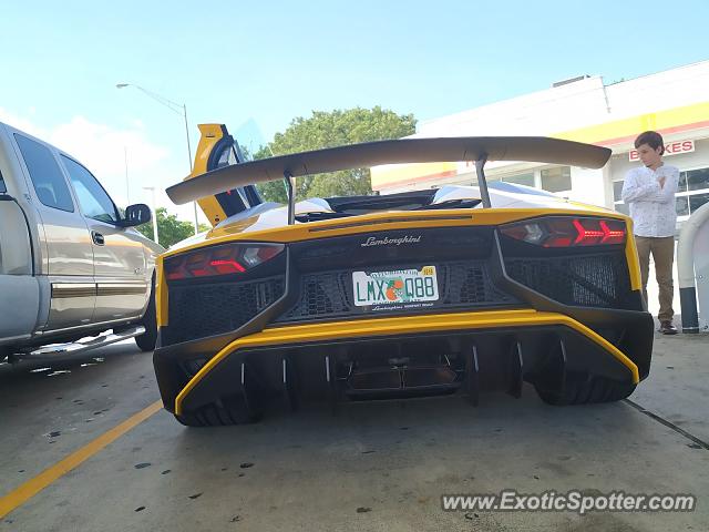 Lamborghini Aventador spotted in Miami, Florida