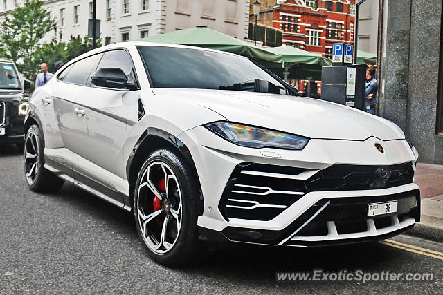 Lamborghini Urus spotted in London, United Kingdom