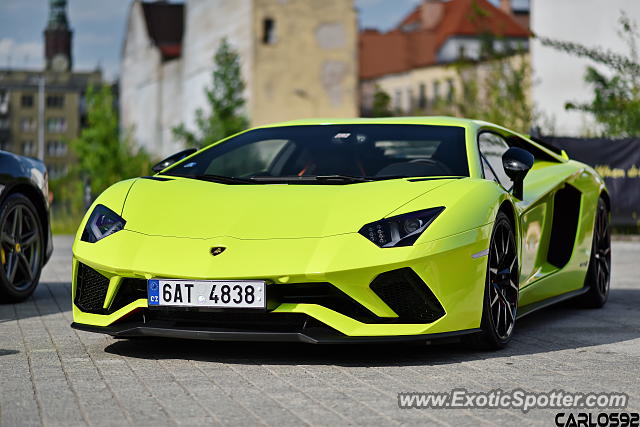 Lamborghini Aventador spotted in Wrocław, Poland