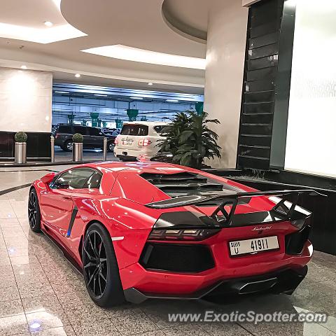 Lamborghini Aventador spotted in Dubai, United Arab Emirates