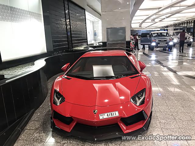 Lamborghini Aventador spotted in Dubai, United Arab Emirates