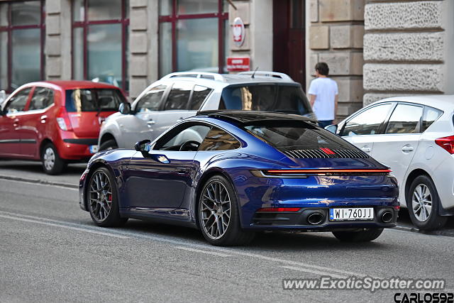 Porsche 911 spotted in Warsaw, Poland