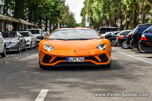 Lamborghini Aventador spotted in Düsseldorf, Germany