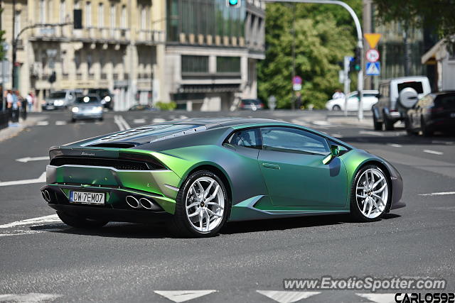 Lamborghini Huracan spotted in Warsaw, Poland