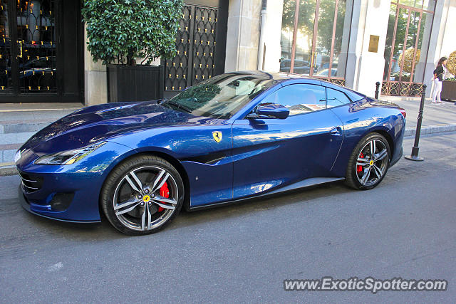 Ferrari Portofino spotted in Paris, France