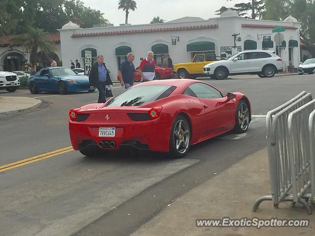 Ferrari 458 Italia spotted in Rancho Santa Fe, California