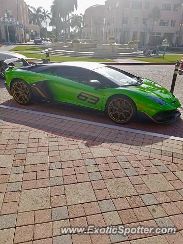 Lamborghini Aventador spotted in Boca Raton, Florida