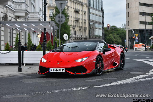 Lamborghini Huracan spotted in Warsaw, Poland