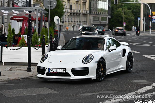 Porsche 911 Turbo spotted in Warsaw, Poland