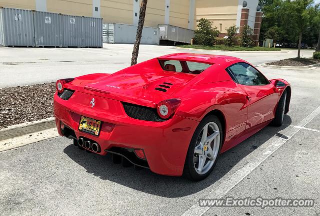 Ferrari 458 Italia spotted in Jacksonville, Florida