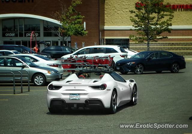 Ferrari 488 GTB spotted in Lakeville, Minnesota