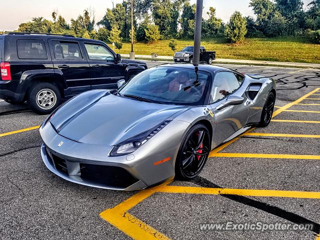 Ferrari 488 GTB spotted in Hebron, Kentucky