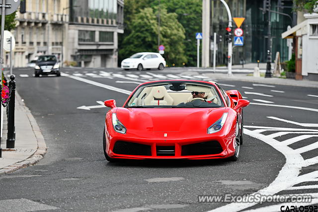 Ferrari 488 GTB spotted in Warsaw, Poland