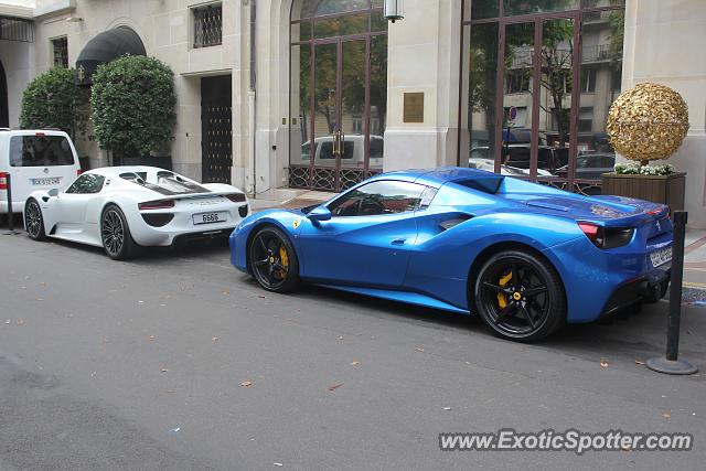 Ferrari 488 GTB spotted in Paris, France