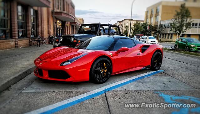 Ferrari 488 GTB spotted in Detroit, Michigan