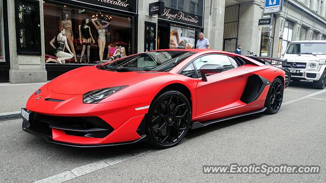 Lamborghini Aventador spotted in Zürich, Switzerland