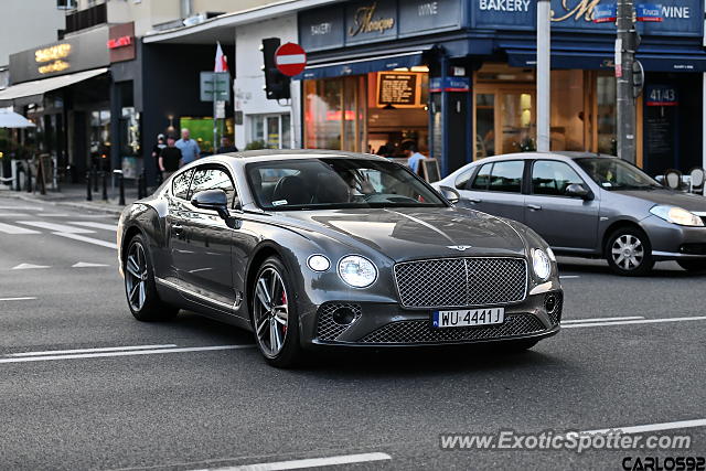 Bentley Continental spotted in Warsaw, Poland