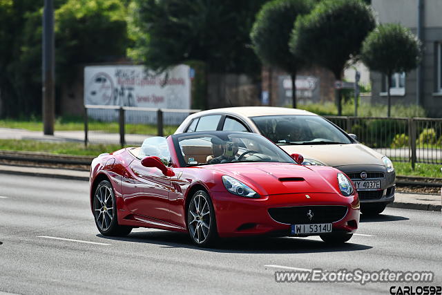 Ferrari California spotted in Warsaw, Poland