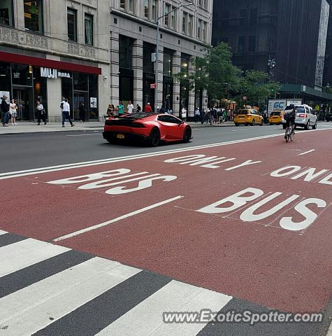 Lamborghini Huracan spotted in Manhattan, New York