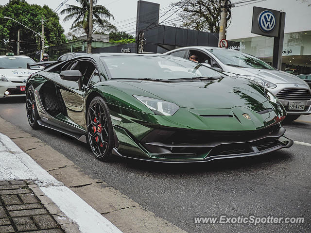 Lamborghini Aventador spotted in São Paulo, Brazil