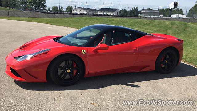 Ferrari 458 Italia spotted in Elkhart Lake, Wisconsin