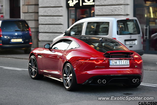 Jaguar F-Type spotted in Warsaw, Poland