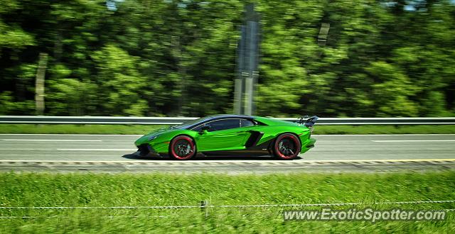 Lamborghini Aventador spotted in Ashland, Ohio