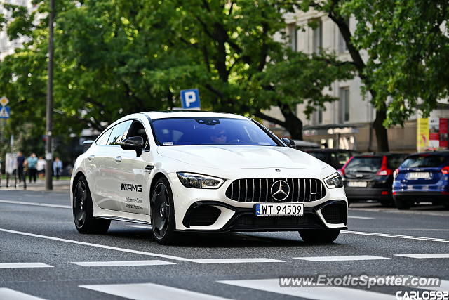 Mercedes AMG GT spotted in Warsaw, Poland