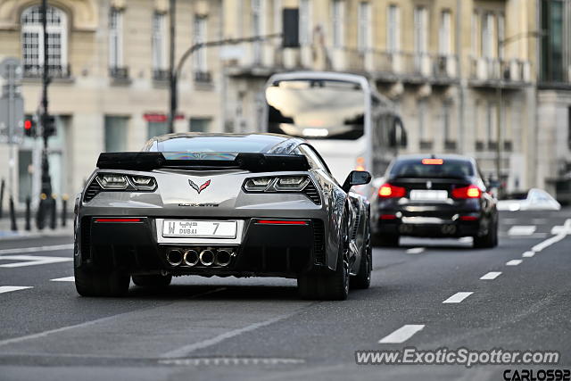 Chevrolet Corvette Z06 spotted in Warsaw, Poland