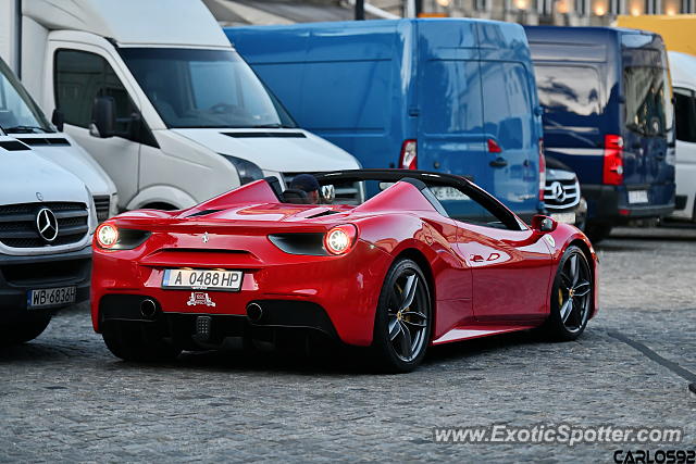 Ferrari 488 GTB spotted in Warsaw, Poland