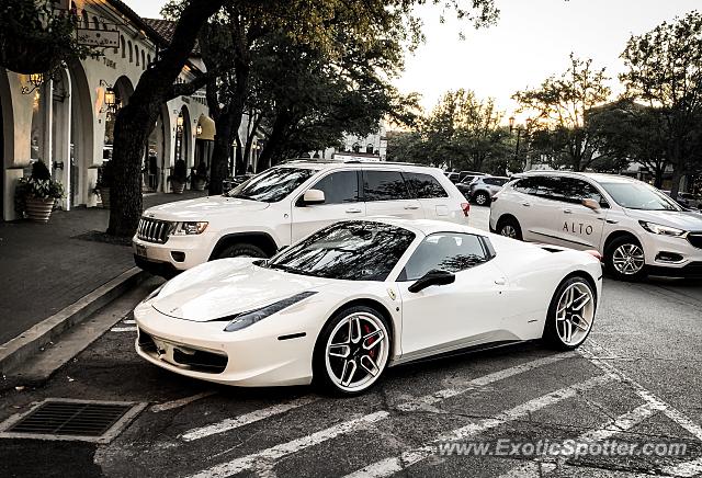 Ferrari 458 Italia spotted in Dallas, Texas