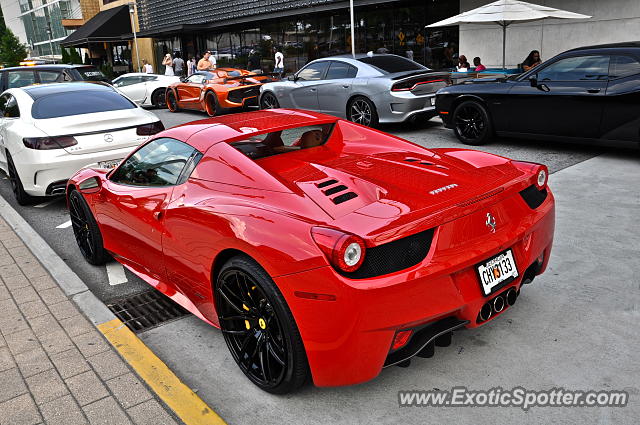 Ferrari 458 Italia spotted in Buckhead, Georgia