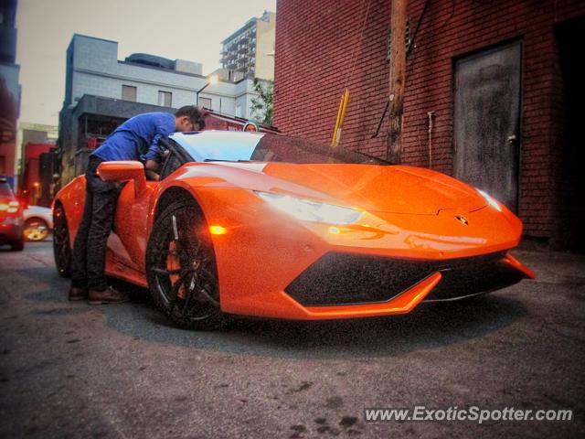 Lamborghini Huracan spotted in Montreal, Canada