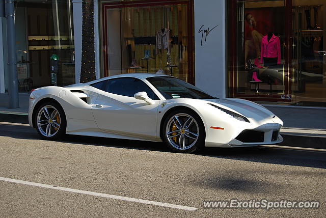 Ferrari 488 GTB spotted in Beverly Hills, California